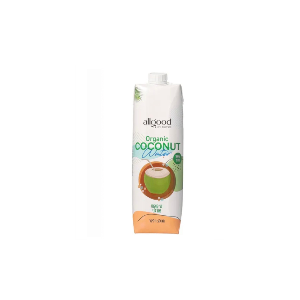 משקה מי קוקוס אורגני – 1 ליטר – allgood